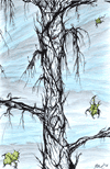 Pen n Ink Tree Trunk