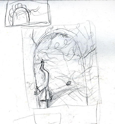 Preliminary Sketch #1 to Hair '09