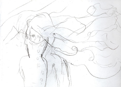 Preliminary Sketch #2 to Hair '09